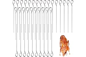 Eupneicu Rouladennadeln Aus Edelstahl [36pcs], Rouladennadeln 15cm, Rouladenspieße Mit Griff Und Scharfer Spitze, Rostfrei, Stabil Für Einfach Leckere Rouladen