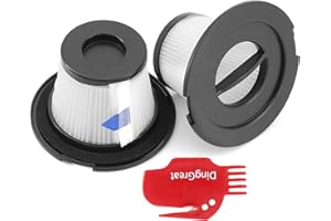 DingGreat 2Pcs Filtro de Repuesto para Dibea T6 C17 T1 aspiradora de Mano