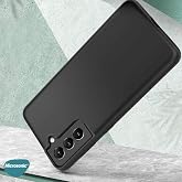 Microsonic Matte Silicone Samsung Galaxy S21 i&ccedil;in Kılıf Siyah [Galaxy S21 ile Uyumlu Kılıf - Siyah]