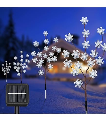 12 Décorations Lumineuses Solaires En Forme De Canne à Sucre Pour Noël – Ambiance Festive Garantie ! - 5