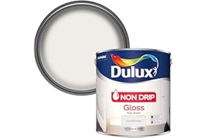 Dulux Non Drip Gloss High Sheen Paint For Wood And Metal - Pure Brilliant White 2.5L