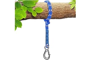 bechoanigel Sangle Hamac, 150cm Sangle Balancoire Arbre, Fixation Hamac avec Crochet, Corde Balancoire Exterieur pour Aire de Jeux Extérieure, Balançoire Hamac