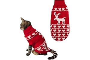 ACTOYS Pull pour Chat Thermique - Vêtement d'hiver en Polaire, Beau et Chaud pour Chats