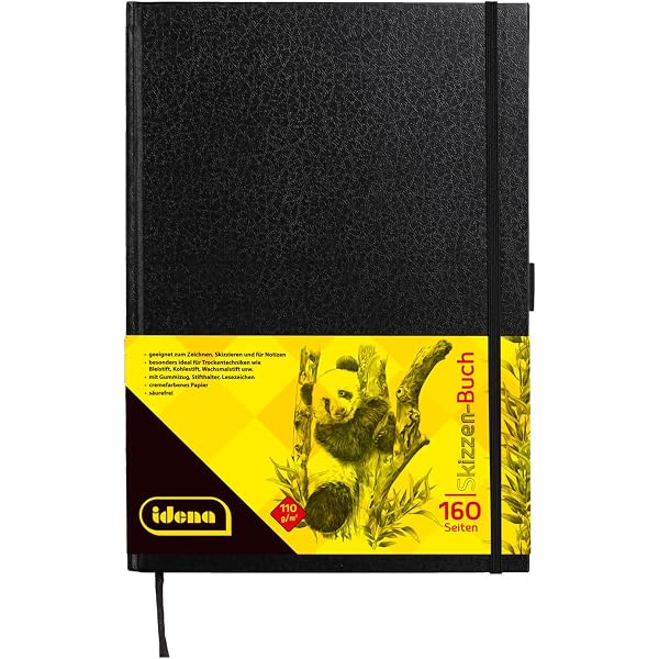 Idena – Blocco Per Schizzi A3 – 50 Fogli, Carta 120 G/m², Colore Crema, FSC – Per Artisti E Studenti
