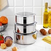Schafer Practi XL 3 L&uuml; &Ccedil;elik Saklama Kabı (16/18/20 Cm) 6 Par&ccedil;a-Inox