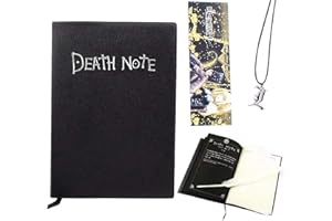 REOVE Cuaderno Death Note con bolígrafo, cuaderno de cosplay Death Note con tema de anime de moda, regalos para amantes de cosplay, se puede usar como diario y cuaderno