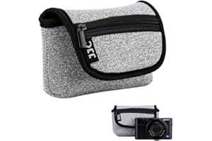 JJC Housse étui pour Appareil Photo Sony Z-V1 RX100 III IV V VA VI VII HX90V HX90 HX60 / Olympus TG-6 TG-5 Panasonic Lumix DMC TZ80 TZ70 Canon SX620 SX720 SX730 SX740 G7X Mark II Nikon Coolpix W100 W150
