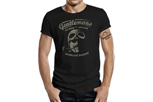 GASOLINE BANDIT Original Gentlemen Rider Diseno Camiseta: Gentlemen No Bike - No Life