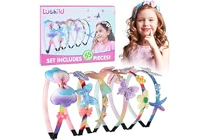 Luchild Kit de bricolage pour filles à partir de 5 ans - Serre-tête à faire soi-même - 6, 7, 8, 9, 10, 11, 12 filles - Calendrier de l'Avent - Idée cadeau d'anniversaire