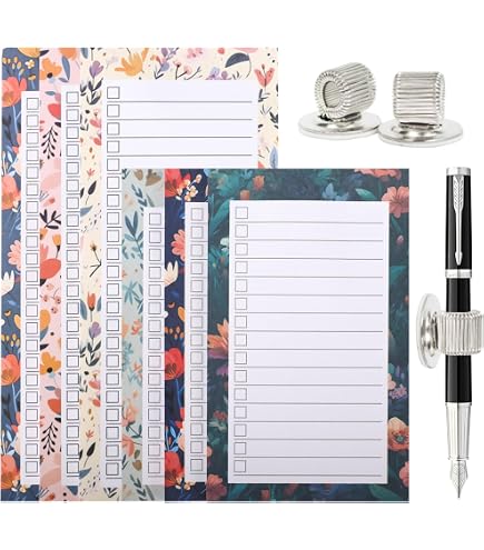 Porte-bloc En Bois Vintage Avec Rouleau Papier Interchangeable - Format Portrait, 32x12x3 Cm, Bureau Cuisine
