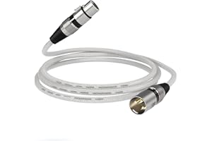 talomen XLR 2 m – Cavo Audio Bilanciato 3 Pin Maschio-Femmina per Microfono, Mixer e Interfaccia Audio – Cavo Professionale di Alta Qualità per Studio, Podcast e Palco