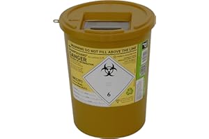 NABINI 2x Daniels Sharpguard Sharps Bin 3.75 litre - Yellow - (Multi Pack)