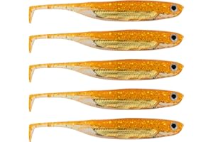 QualyQualy Esche Artificiali Silicone di Pesca 7cm-8cm-10cm-12,5cm Esca Gomma di Pesca - Esche Artificiali Spinning - Esche di Pesca per Trota, Spigola