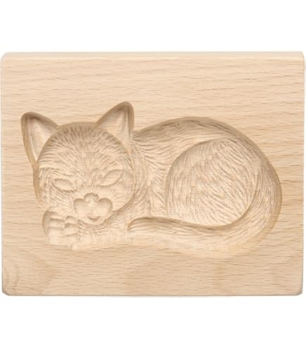 QUARKZMAN Moule à Biscuits En Bois 3,94" X 3,15" Moule à Biscuits En