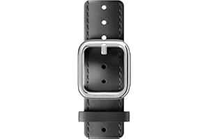 Withings - Wysokiej jakości skórzana opaska na nadgarstek do ScanWatch, Steel HR, Steel HR Sport, Move ECG, Move i Steel, Czarny, Jeden rozmiar