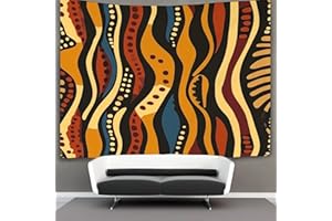 kaiyun Motivi africani Arazzi Estetica - Arazzo Da Parete Indie Decorazione Della Stanza Elementi tribali Appeso A Parete, Arte Da Parete 180cmx230cm