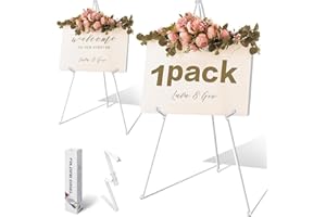 VAIIGO Weißer Staffelei-Ständer für Hochzeitsposter