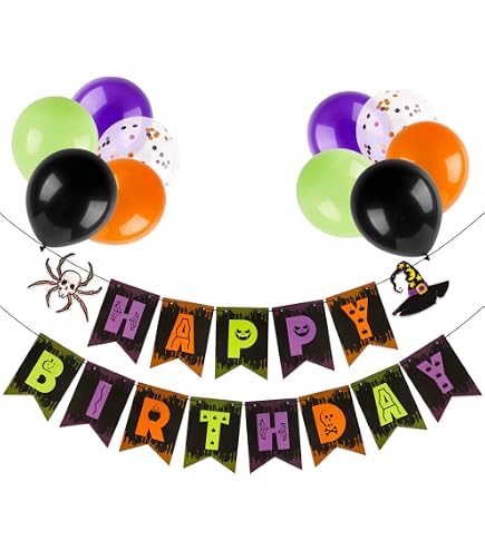 Ballons Halloween En Latex - Lot De 30 Avec 6 Motifs Différents, Pour Décorer Ta Fête Effrayante - 4