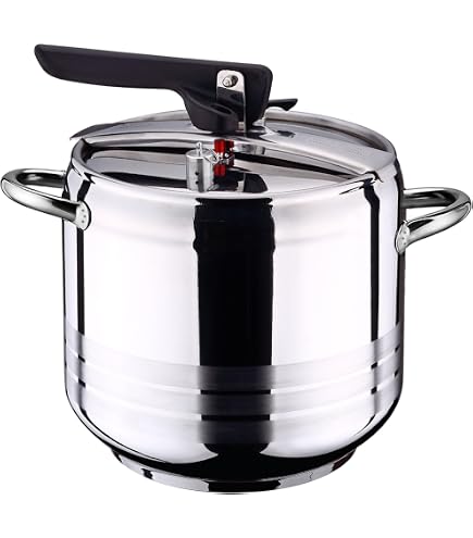 Pentola A Pressione INOXPRAN 7 Litri - Acciaio Inox 18/10, Triplo Fondo, Per Induzione, Rapida E Sicura