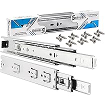 Schwerlast-Schubladenschienen 600-1450mm - Vollauszug, 120kg Tragkraft, Unterflur-Montage