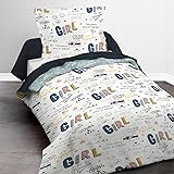 Today Parure de lit 1 Personne 140X200 Imprime Blanc Enfant Kids First