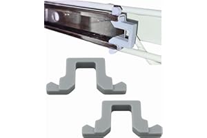 Sintrix Fab 2 arrêts de guidage de panier/arrêt de fin de rail arrière Miele 2154400 Butée de porte clip pour tiroir à couverts adapté pour Imperial, Privileg