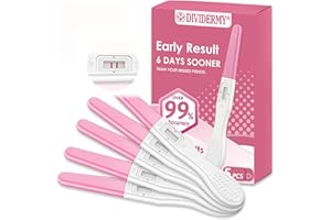 CHARMCHIC 5 Pezzi Test di Gravidanza, Test Gravidanza Precoce Stick,Tests di Gravidanzas Rilevazione Rapida, Confezionati Singolarmente Incinta Tests Familiare, In 3-5 Minuto Risultato, Facile da Usare, Rose