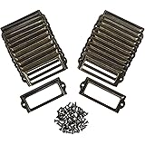 File Cabinet Drawer Name Card Label Holder Frames 60mmx17mm 10 Pcs Amazon Co Uk Kitchen Home