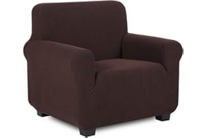 ‎TIANSHU TIANSHU Sesselbezüge,Spandex Sofabezug Stretch Couchbezug Elastischer Antirutsch Stretchhusse Weich Stoff,Jacquard-Stretch-Sofabezug, sesselbezug Schonbezug für Sofa-Sofahalter (Schokolade)