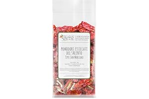 ITALIA SPEZIE - Pomodori essiccati del Salento, Tipo San Marzano - 1 kg - pomodori rossi essiccati al sole al naturale, senza olio, senza zucchero, senza conservanti