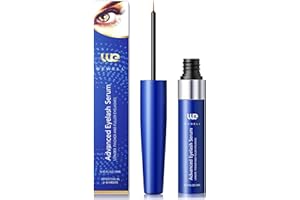 WEWELL Wimpernserum ohne Hormone Lash Serum: Hormonfrei natürliches Wimpernserum für schnelleres Wimpernwachstum vollere und längere Wimpern vegan (Elektrisches Blau)