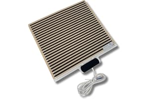 ALPER StopVapor Lamina antivaho espejo baño adhesivo 28x28cm Placa Resistencia antivaho Calefactor espejo 16W 230V