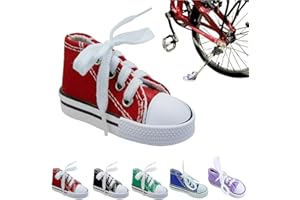 NIBLIDO Bicycle Kickstand,Personalized moto foot support small shoe motorbike side stand Kickstand Extension Pad 1pc Motorcycle Stand Cute Mini Canvas Shoes Side Stand Motorbike Accessories (Red)