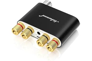 Nobsound NS-10G Bluetooth 5.0 2 Channel Power Amplifier HiFi Stereo Audio Mini Amp Wireless Receiver 50Wx2 for Home Speaker with USB & Bass Sound Effect (Black)