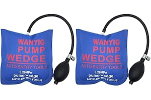 WANYI Square Air Wedge Pump Up Bag Heavy Duty Pump Wedge Alignment Tool Shim Powerful for Car Door Window Frame Fitting Install Shim Wedge（2 Packs）