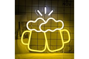 WANXING Birra Applausi Insegna Al Neon Birra Arte Applique Da Parete Luci Decorazione Pub Per Uomo Luci Grotta Fresca Insegna Al Neon Bar Regalo Per I Regali Di Festa Compleanno