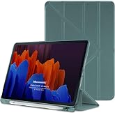Microsonic Samsung Galaxy Tab S10 FE Plus i&ccedil;in Kılıf Origami Pencil Koyu Yeşil [Galaxy Tab S10 FE Plus X620 ile Uyumlu Kılıf 