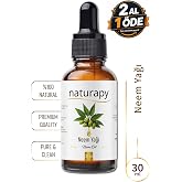 Naturapy Neem Yağı (Neem Oil) Soğuk Sıkım Sabit Yağ 30 ml Damlalıklı Cam Şişe