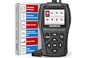 ‎THINKCAR OBD2 Diagnosegerät, Große ThinkOBD500 Diagnosegerät Auto Mit Volle OBD2-Funktionen, Auto Diagnosegerät Für Motorsystem+Tastenkombination, Auto Auslesegerät Unterstützt OBDII/EOBD-Protokolle