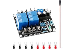 Youmile UPC1237 Dwukanałowa płyta przekaźnika ochrony głośników DC 12-24 V UPC1237 DC żeński kabel sprężynowy płyta ochronna głośnika czerwona i czarna wtyczka