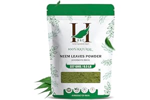 H&C HERBAL INGREDIENTS EXPERT H&C Natural Neem Leaves Powder, 227 Grams (1/2 Lb)