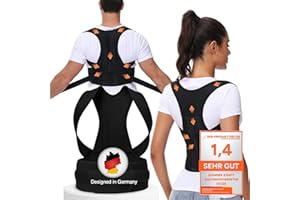 DONNER KRAFT Haltungskorrektur Herren Damen: Back Posture Corrector Haltung Korrektur Gurt für Herren und Damen - Verstellbare und Atmungsaktive Haltungstrainer + Ebook Leitfaden (S,M)