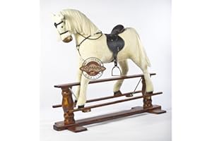 "ALBINO" VERY LARGE New Rocking Horse "SUN II" from MJMARK 6-13 years