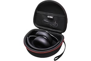 L LTGEM Kopfhörer-Hülle kompatibel mit Beats Studio Pro/Beats Solo 4/Beats Studio 3/Beats Solo 3/TOZO HA1 und für TOZO HT2 On-Ear Bluetooth Kopfhörer - Schwarz