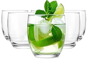 Glasmark KROSNO 1992 Conjunto de Vasos 6 Piezas Vasos para Bebidas Agua Cócteles Zumos Aptos para Lavavajillas 6x220 ml