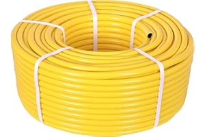 TW WHOLESALE & SUPERSTORE TW Wholesale 30 Metre Yellow Garden Hose Pipe - 30M Reinforced Heavy Duty Anti-Kink Watering Solution Ideal for Watering, Gardening, and Cleaning Tasks