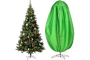 Dwafill Borsa Verticale per Albero di Natale, 6 ft Custodia Verticale Albero di Natale, 180 cm Copertura con Cerniera Coulisse (76 * 152 cm)