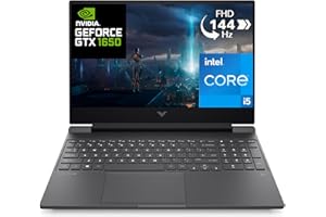 HP Victus 15-fa0005sf PC Portable Gaming 15.6" FHD IPS (Intel Core i5-12450H, RAM 16 Go, SSD 512 Go, NVIDIA GeForce GTX 1650, AZERTY, Windows 11) Argent mica