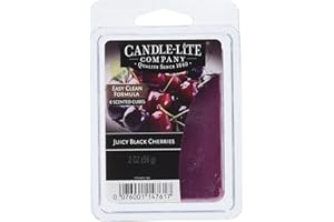 CANDLE-LITE Duftwachs für Duftlampe | Duftwachs Melts | Juicy Black Cherries (56g) | Duftwachs Kirsche | 6 Duftwachswürfel für Duftlampe | Wax Melts für Zuhause