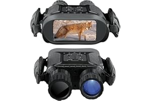 Binocolo Visione Notturna Professionale, Dowesyeen Visore Notturno Caccia Digitale Infrarossi con LCD TFT 4" di Portatafino 400m Zoom Digitale 5X, con Scheda TF 32GB per Foto e Registrazione Video